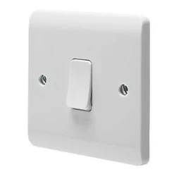 Crabtree Instinct 20A 1-Gang DP Control Switch White with LED