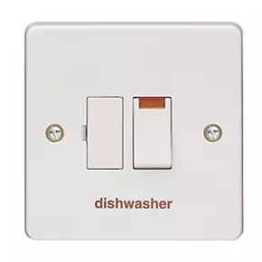 Crabtree Capital 13A Switched Dishwasher Fused Spur with Neon White 4 Crabtree Capital 13A Switched Dishwasher Fused Spur with Neon White - Image 2