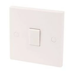 10AX 1-Gang 2-Way Light Switch White
