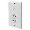 Crabtree Instinct 2-Gang Dual Voltage Shaver Socket 115 / 230V White -Cheap Crabtree Switches Store 173HV P