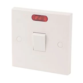 20A 1-Gang DP Control Switch White with Neon 3 20A 1-Gang DP Control Switch White with Neon