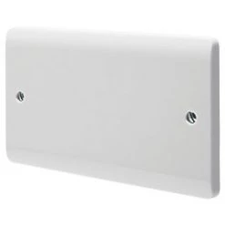 Crabtree Instinct 2-Gang Blanking Plate White