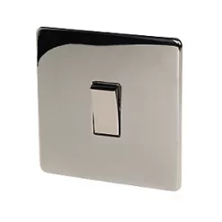 Crabtree Platinum 10AX 1-Gang Intermediate Switch Black Nickel