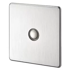 Crabtree Platinum 1-Gang 1-Way Dimmer Switch Satin Chrome