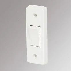 Crabtree Capital 10A 1-Gang 2-Way Light Switch White