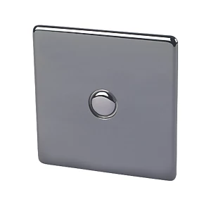 Crabtree Platinum 1-Gang 1-Way Dimmer Switch Black Nickel 3 Crabtree Platinum 1-Gang 1-Way Dimmer Switch Black Nickel