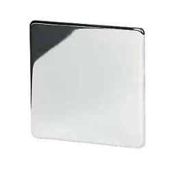 Crabtree Platinum 1-Gang Blanking Plate Polished Chrome