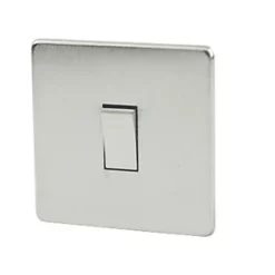 Crabtree Platinum 10AX 1-Gang Intermediate Switch Satin Chrome