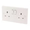 13A 2-Gang DP Switched Plug Socket White 1 13A 2-Gang DP Switched Plug Socket White -Cheap Crabtree Switches Store 3699D P