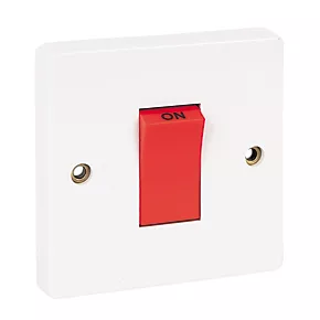 Crabtree Capital 45A 1-Gang DP Cooker Switch White 4 Crabtree Capital 45A 1-Gang DP Cooker Switch White - Image 2