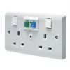 Crabtree Instinct 13A 2-Gang DP Switched Passive RCD Socket White 1 Crabtree Instinct 13A 2-Gang DP Switched Passive RCD Socket White -Cheap Crabtree Switches Store 429HV P