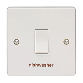 Crabtree Capital 20A 1-Gang DP Dishwasher Switch White 4 Crabtree Capital 20A 1-Gang DP Dishwasher Switch White - Image 2