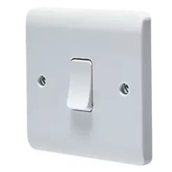 Crabtree Instinct 20A 1-Gang DP Control Switch White