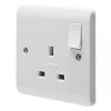 Crabtree Instinct 13A 1-Gang SP Switched Socket White