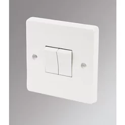 Crabtree Capital 10AX 2-Gang 2-Way Light Switch White