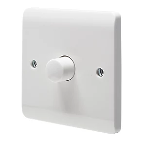 Crabtree Instinct 1-Gang 2-Way LED Dimmer Switch White 3 Crabtree Instinct 1-Gang 2-Way LED Dimmer Switch White