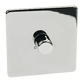Crabtree Platinum 1-Gang 2-Way Dimmer Switch Polished Chrome 4 Crabtree Platinum 1-Gang 2-Way Dimmer Switch Polished Chrome - Image 2