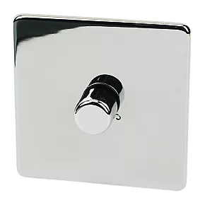 Crabtree Platinum 1-Gang 2-Way Dimmer Switch Polished Chrome 3 Crabtree Platinum 1-Gang 2-Way Dimmer Switch Polished Chrome