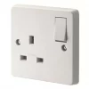Crabtree Capital 13A 1-Gang DP Switched Plug Socket White 2 Crabtree Capital 13A 1-Gang DP Switched Plug Socket White -Cheap Crabtree Switches Store 57089 P