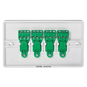 Crabtree Instinct 10AX 4-Gang 2-Way Light Switch White 5 Crabtree Instinct 10AX 4-Gang 2-Way Light Switch White - Image 3