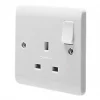 Crabtree Instinct 13A 1-Gang DP Switched Socket White -Cheap Crabtree Switches Store 660HV P