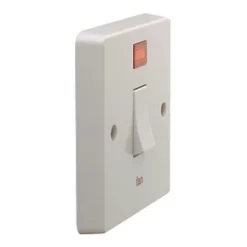 Crabtree Capital 20A 1-Gang DP Fan Isolator Switch White with Neon -Cheap Crabtree Switches Store 6686J A2