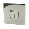 Crabtree Platinum 10AX 2-Gang 2-Way Light Switch Black Nickel -Cheap Crabtree Switches Store 73512 P