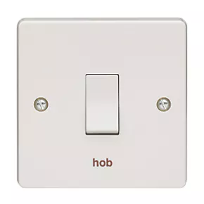 Crabtree Capital 20A 1-Gang DP Hob Switch White 4 Crabtree Capital 20A 1-Gang DP Hob Switch White - Image 2