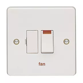 Crabtree Capital 13A Switched Fan Fused Spur with Neon White 4 Crabtree Capital 13A Switched Fan Fused Spur with Neon White - Image 2