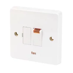 Crabtree Capital 13A Switched Fan Fused Spur with Neon White