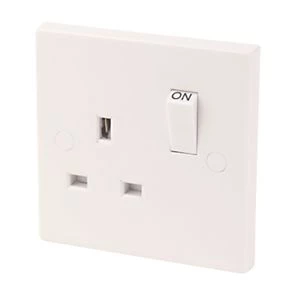 13A 1-Gang DP Switched Plug Socket White 3 13A 1-Gang DP Switched Plug Socket White
