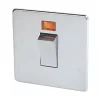 Crabtree Platinum 45A 1-Gang DP Cooker Switch Satin Chrome with Neon