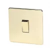 Crabtree Platinum 10AX 1-Gang Intermediate Switch Polished Brass