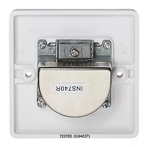 Crabtree Instinct 1-Gang Triplex Multimedia Socket White 5 Crabtree Instinct 1-Gang Triplex Multimedia Socket White - Image 3