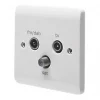 Crabtree Instinct 1-Gang Triplex Multimedia Socket White 2 Crabtree Instinct 1-Gang Triplex Multimedia Socket White -Cheap Crabtree Switches Store 927HV P