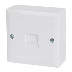 Slave Telephone Socket White