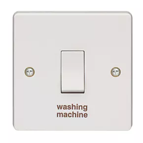 Crabtree Capital 20A 1-Gang DP Washing Machine Switch White 4 Crabtree Capital 20A 1-Gang DP Washing Machine Switch White - Image 2