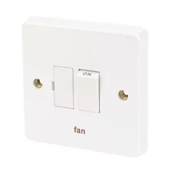 Crabtree Capital 13A Switched Fan Fused Spur White
