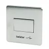 Crabtree Platinum 6A 1-Gang 3-Pole Fan Isolator Switch Satin Chrome -Cheap Crabtree Switches Store 98340 P